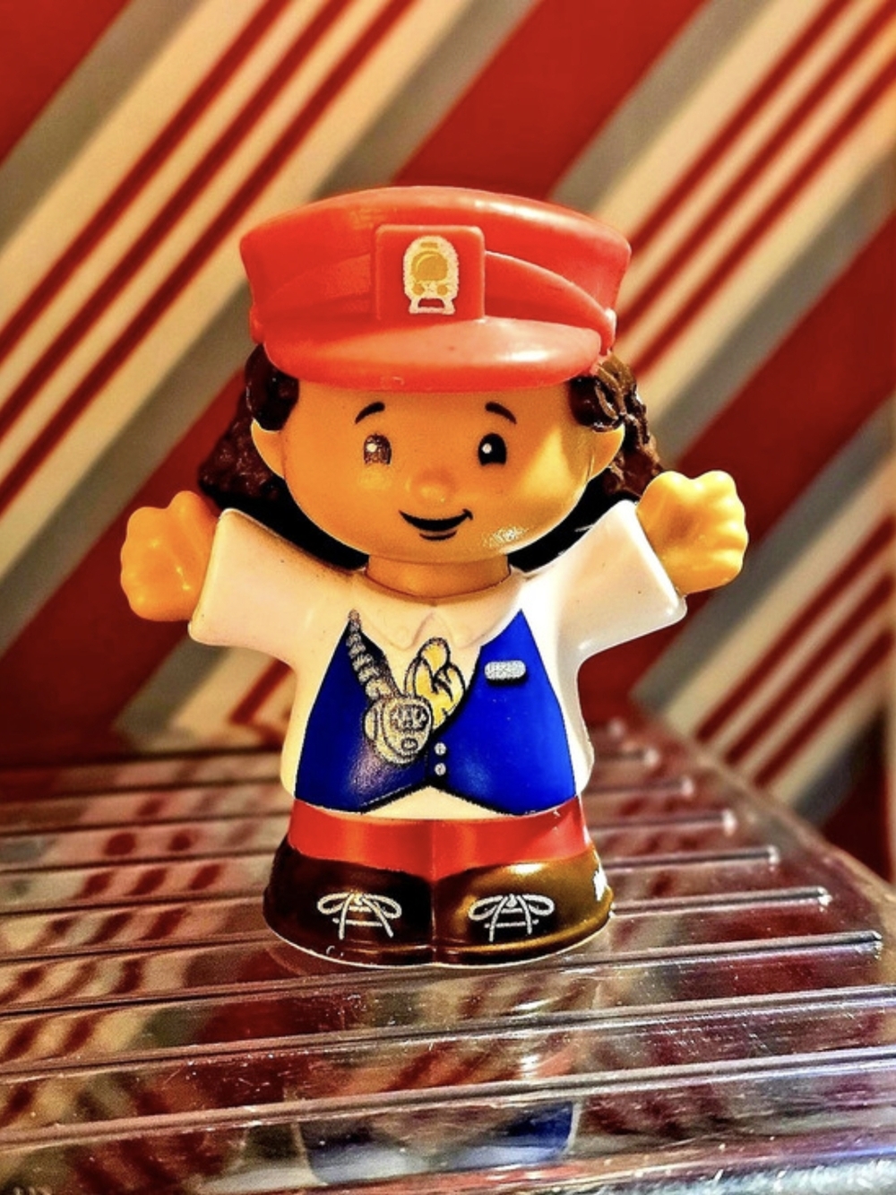 2016 Fisher Price Little People Friendly Passengers Train Conductor Kathy Figure